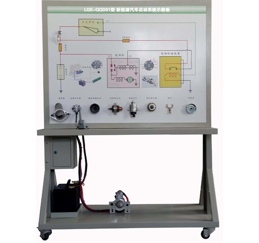LGE-QQD01型 新能源汽車啟動(dòng)系統(tǒng)示教板