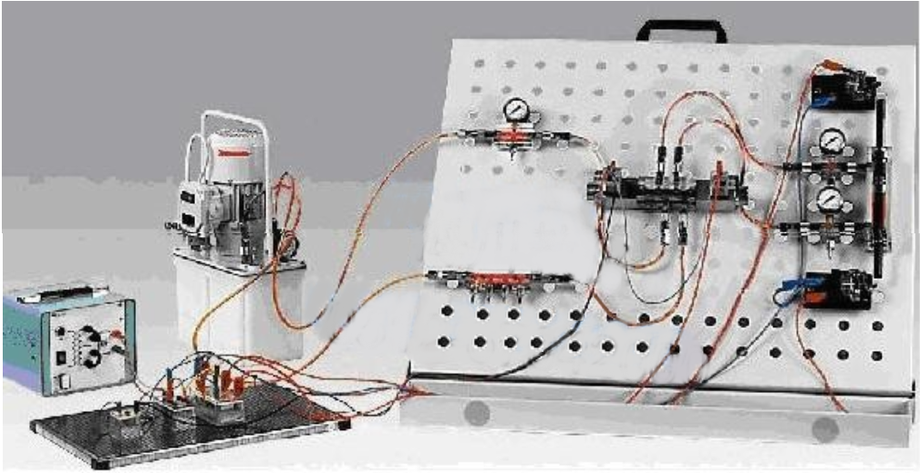 便攜式液壓傳動基礎實訓箱